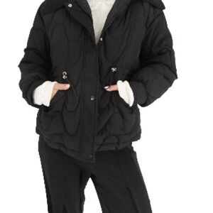 Chic Black Women's Puffer Jacket